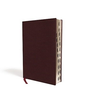 NIV Thinline Giant Print Bible, Bonded Leather, Burgundy, Indexed