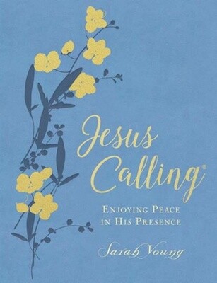 Jesus Calling : Enjoying Peace in His Presence, Large Print Deluxe Blue Leathersoft