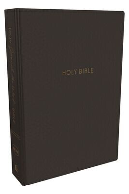 NKJV Journal the Word Bible, Black Leathersoft