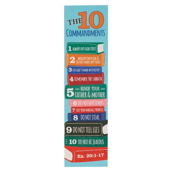 Bookmark - The 10 Commandments - Pack Of 10