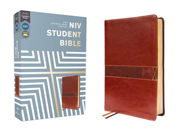 NIV Student Bible, Leathersoft, Brown