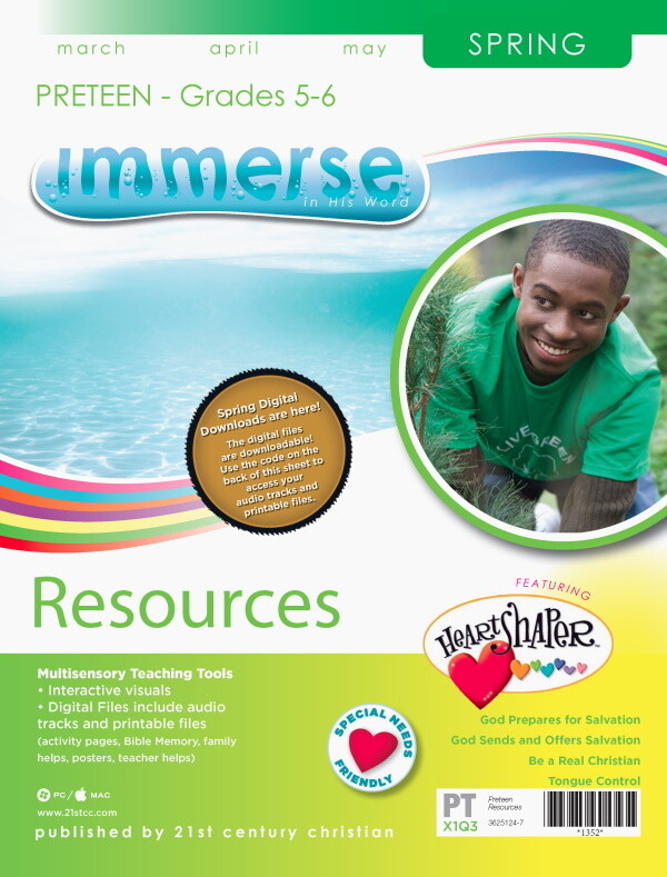 Spring Immerse PreTeen Resources