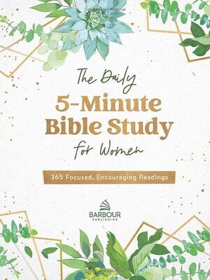 The Daily 5-Minute Bible Study Journal for Women: 365 Encouraging Readings (Gold Edition)