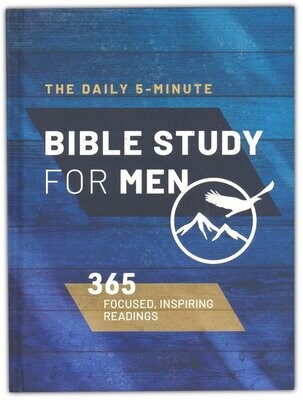 The Daily 5-Minute Bible Study Journal for Men: 365 Encouraging Readings