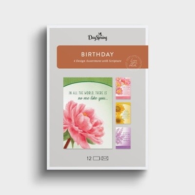 Boxed Cards - Birthday - Classic Florals (NIV)