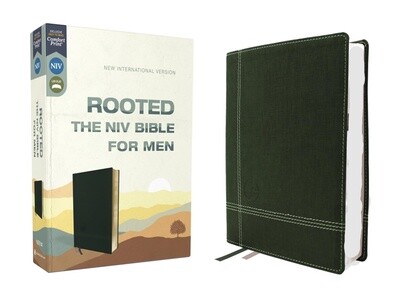 NIV Rooted Bible for Men, Leathersoft, Green