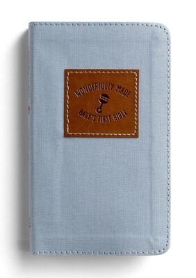 KJV Wonderfully Made - Baby's First Bible for Boys, Cloth Cover, Blue