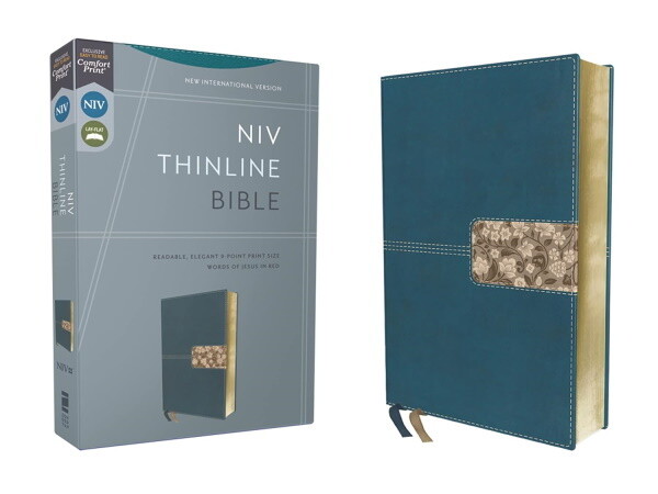 NIV Thinline Bible, Leathersoft, Teal