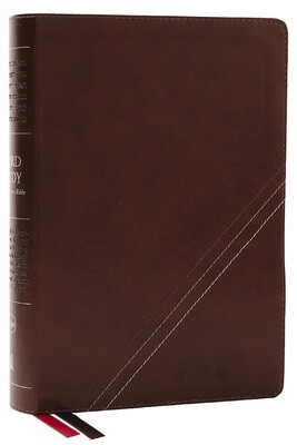 NKJV Word Study Reference Bible, Leathersoft, Brown
