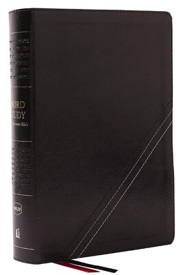 NKJV Word Study Reference Bible, Leathersoft, Black
