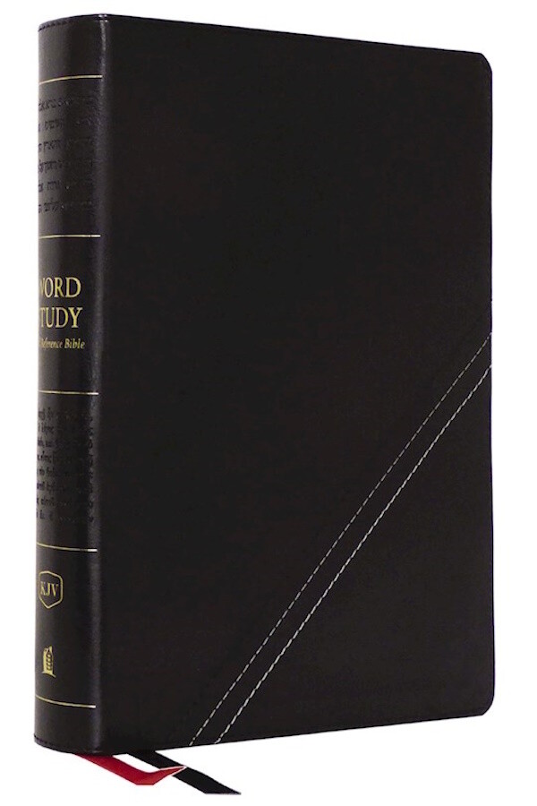 KJV Word Study Reference Bible, Leathersoft, Black