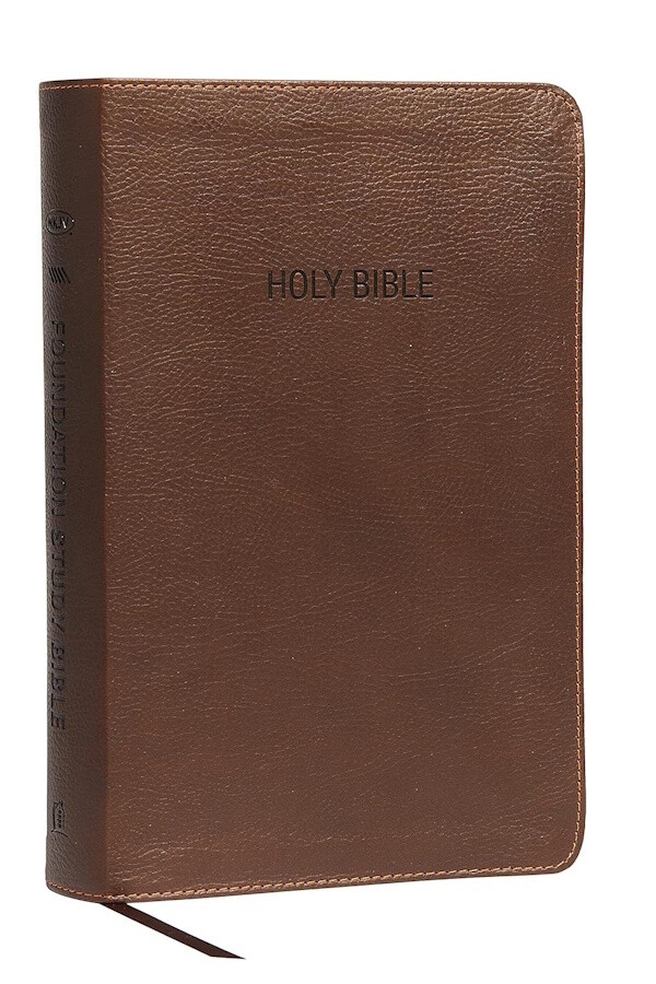 NKJV Foundation Study Bible, Leathersoft, Brown NKJV Foundation Study Bible, Leathersoft, Brown