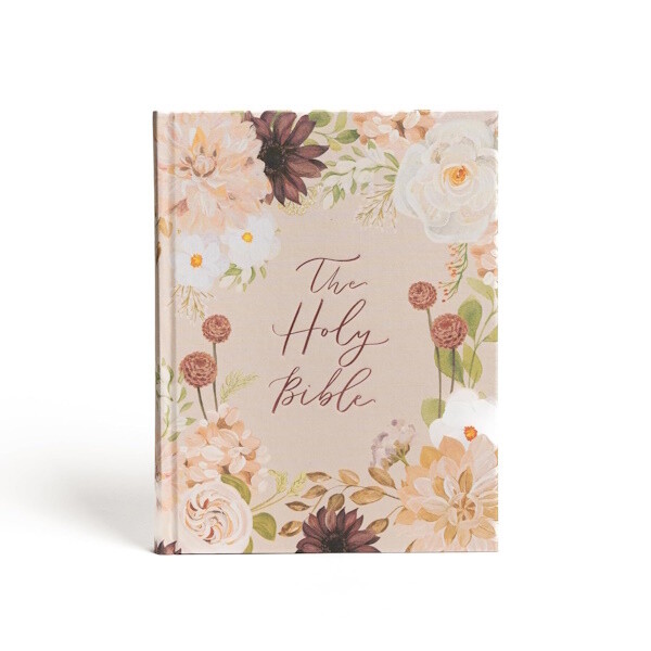 CSB Large Print Notetaking Bible, Hosanna Revival Edition, Cloth Over Board, Blush