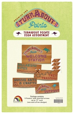 Turnabout Pointe VBS Sign Assortment (pk of 5)
