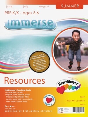 Summer Immerse Pre-K & K Resources