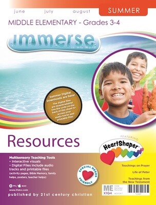 Summer Immerse Middle Elementary Resources