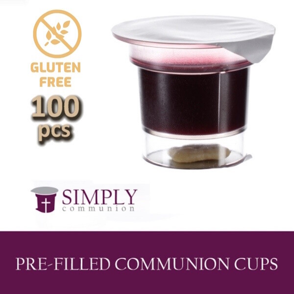 Simply Communion Prefilled Gluten Free Bread and Concord Grape Juice