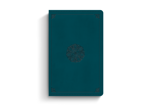 ESV Large Print Personal Size Bible, TruTone®, Deep Teal, Emblem Design