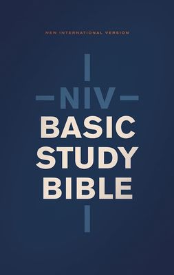 NIV Basic Study Bible, Economy Edition, Paperback, Blue