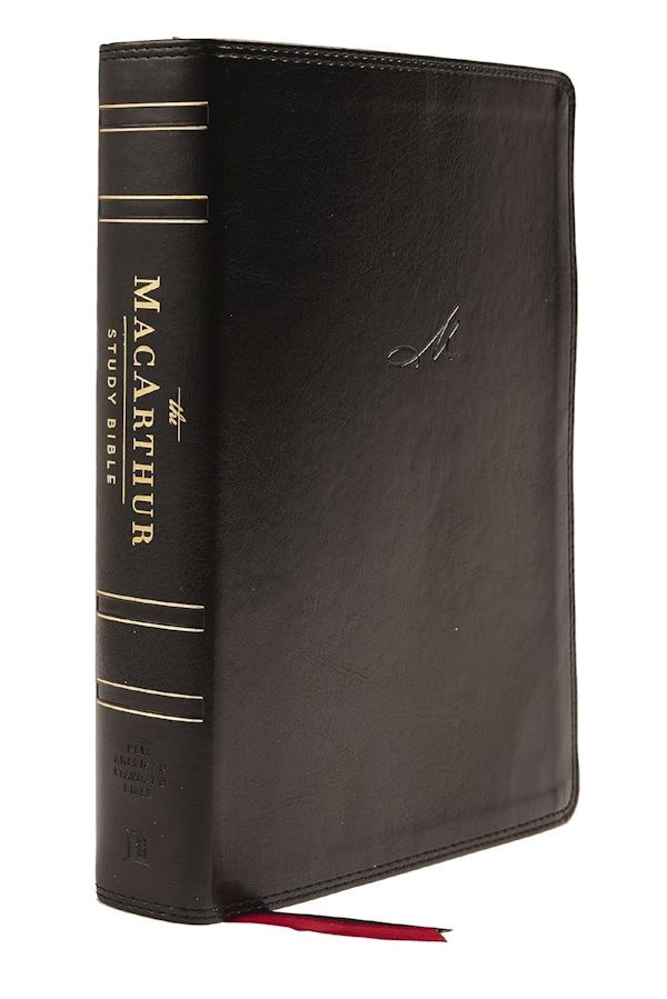 NASB '95 MacArthur Study Bible, 2nd Edition, Leathersoft, Black, Indexed