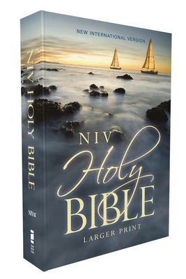 NIV Holy Bible, Larger Print, Economy Edition, Paperback, Blue