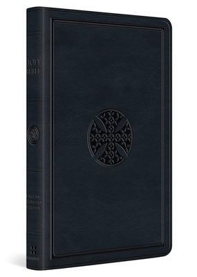 ESV Large Print Value Thinline Bible, TruTone, Navy, Mosaic Cross