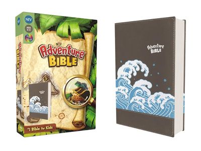 NIV Adventure Bible, Full Color, Leathersoft, Gray