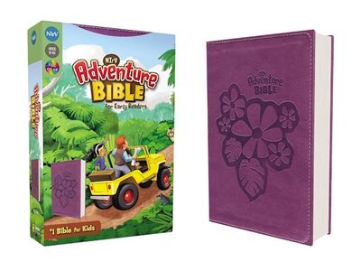 NIrV Adventure Bible for Early Readers Full Color, Leathersoft, Tropical Purple