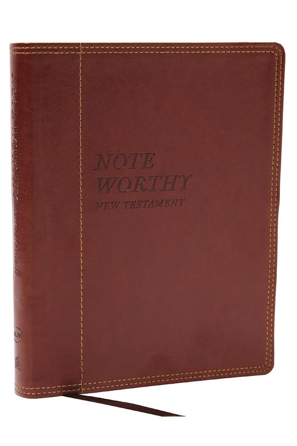 NKJV NoteWorthy New Testament: Read and Journal Through the New Testament in a Year, Leathersoft, Brown