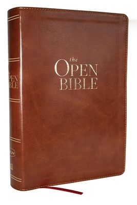 NKJV Open Bible: Read and Discover the Bible for Yourself, Leathersoft, Brown