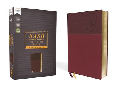 NASB '20 Thinline Large Print Bible, Leathersoft, Burgundy 
