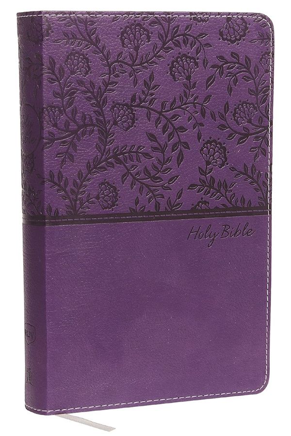 NKJV Deluxe Gift Bible, Leathersoft, Purple