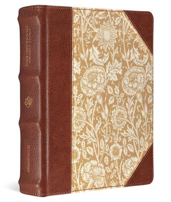 ESV Large Print Journaling Bible®, Cloth over Board, Antique Floral Design