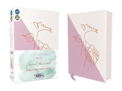 NIV Journal the Word Bible for Teen Girls, Cloth Over Board, Lavender/White