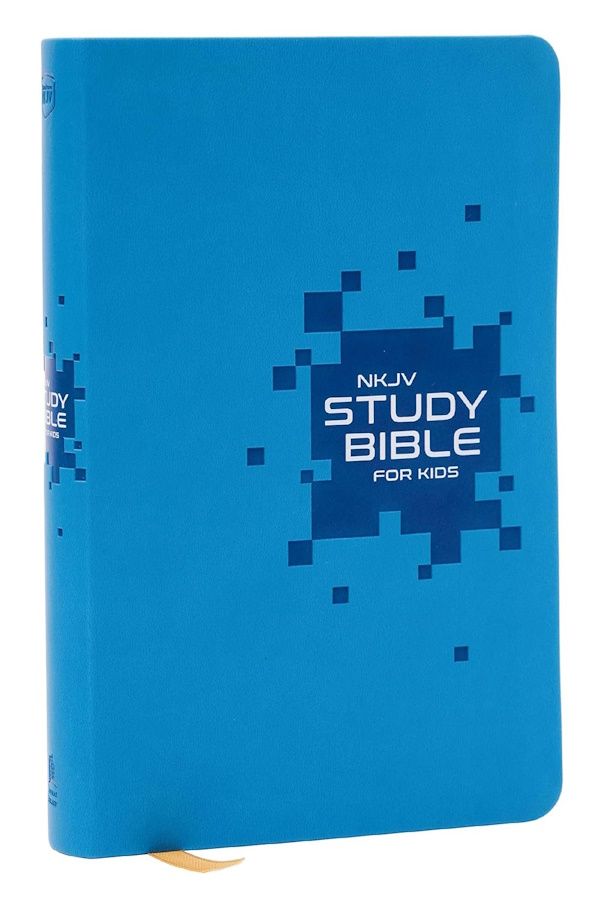 NKJV Study Bible for Kids, Leathersoft, Blue NKJV Study Bible for Kids, Leathersoft, Blue