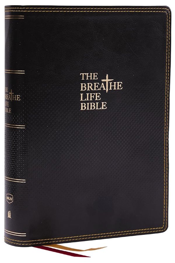 NKJV Breathe Life Bible, Leathersoft, Black