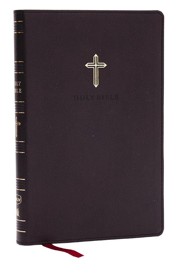 NKJV Ultra Thinline Bible, Leathersoft, Black
