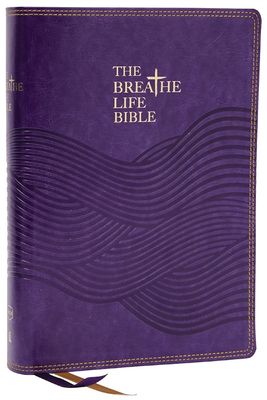 NKJV Breathe Life Bible, Leathersoft, Purple