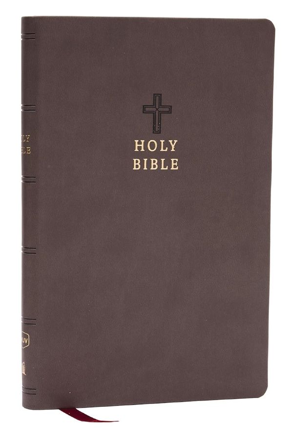 NKJV Value Ultra Thinline Bible, Leathersoft, Charcoal