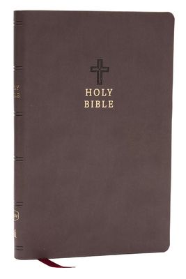 NKJV Value Ultra Thinline Bible, Leathersoft, Charcoal