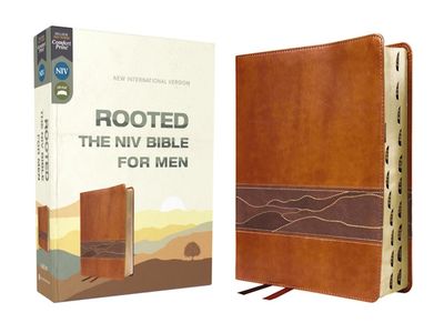 NIV Rooted Bible for Men, Leathersoft, Brown, Indexed