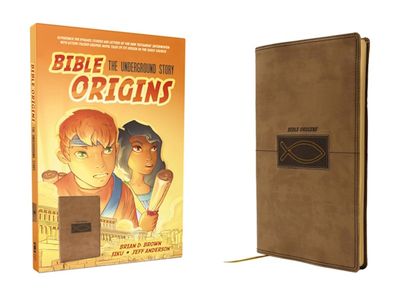 Bible Origins: The Underground Story (Portions of the New Testament + Graphic Novel Origin Stories), Leathersoft, Tan