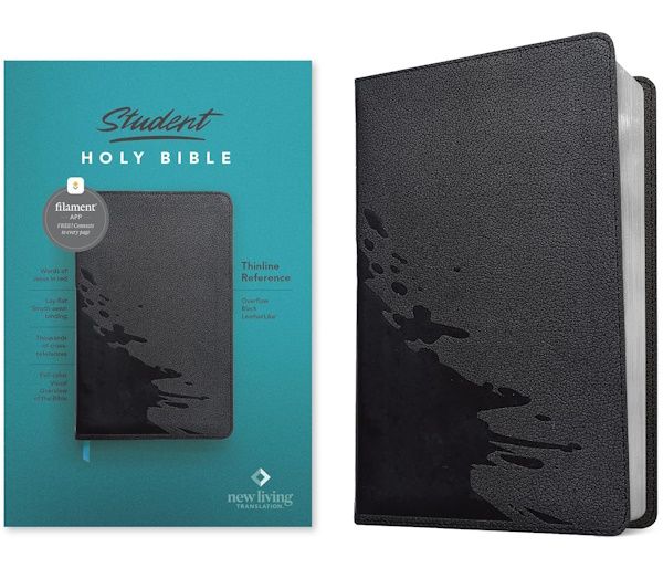 NLT Student Thinline Reference Bible, Filament Enabled Edition, LeatherLike, Overflow Black NLT Student Thinline Reference Bible, Filament Enabled Edition, LeatherLike, Overflow Black