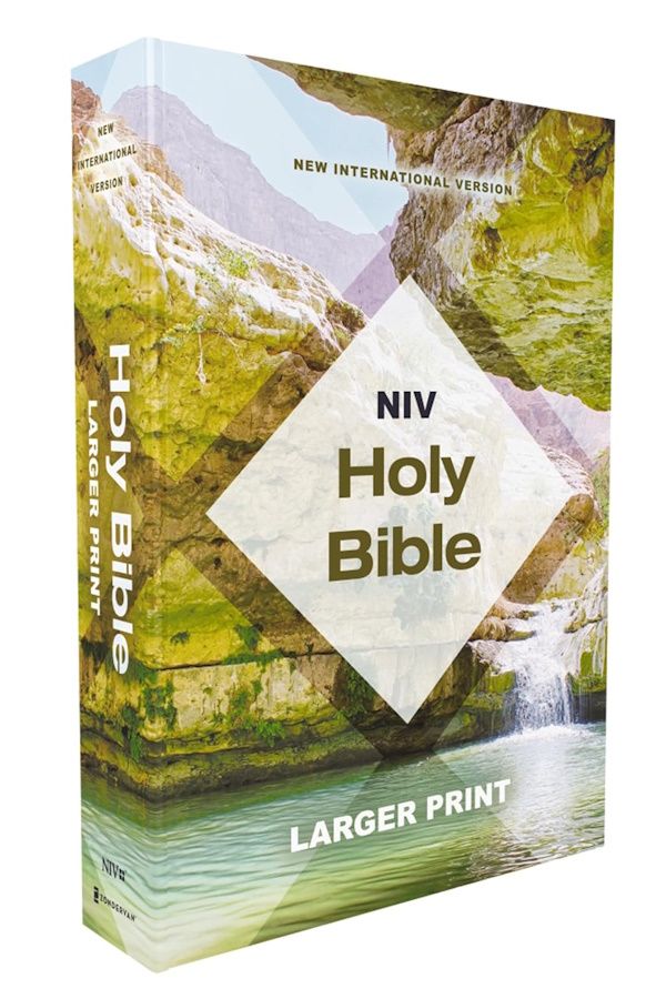 NIV Holy Bible, Larger Print, Economy Edition, Paperback, Mountain