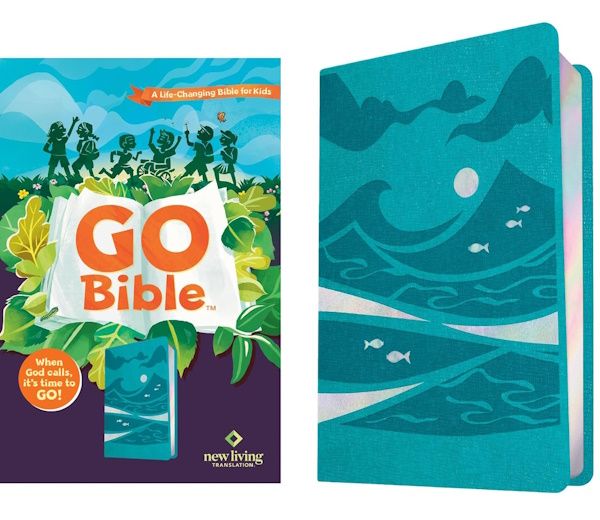 NLT Go Bible for Kids, LeatherLike, Teal Ocean