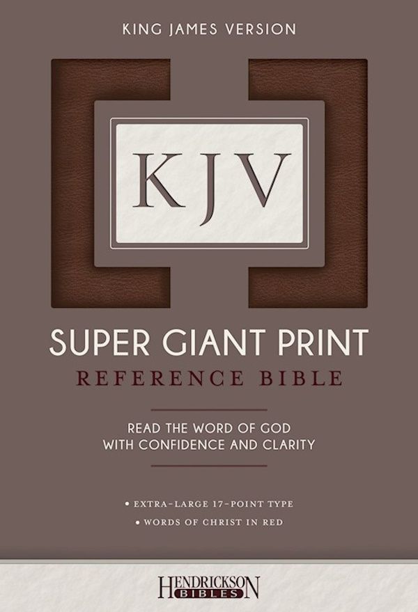 KJV Super Giant Print Reference Bible, Flexisoft, Brown, Indexed