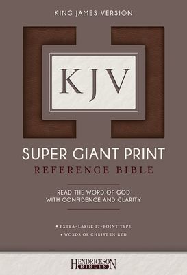 KJV Super Giant Print Reference Bible, Flexisoft, Brown, Indexed