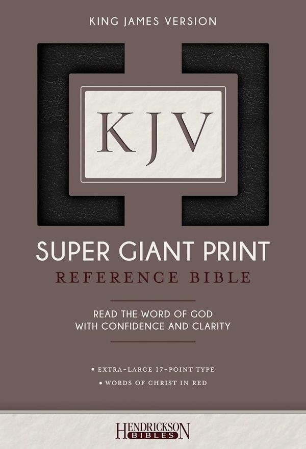 KJV Super Giant Print Reference Bible, Flexisoft, Black, Indexed