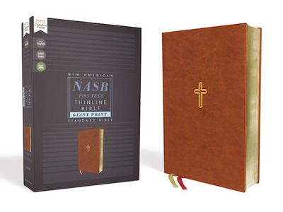 NASB '95 Thinline Giant Print Bible, Leathersoft, Brown