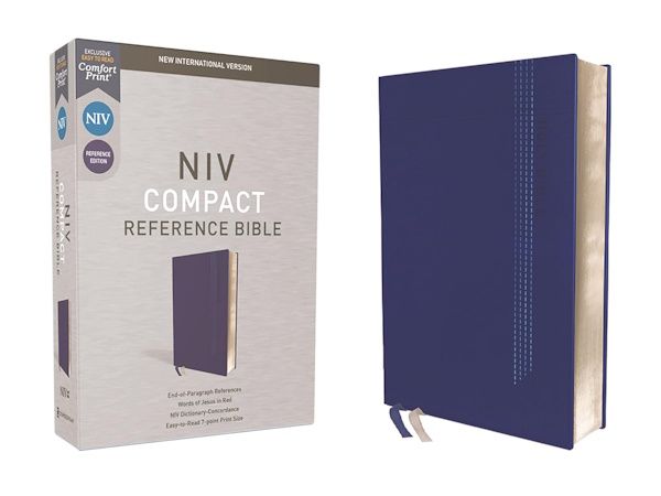 NIV Compact Reference Bible, Leathersoft, Blue